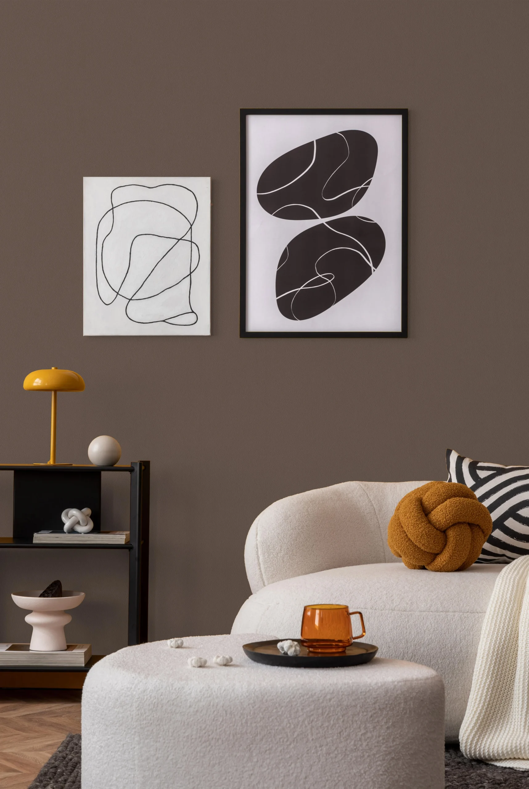 Brown Embossed Wallpaper – Natural Warmth (24201-20)